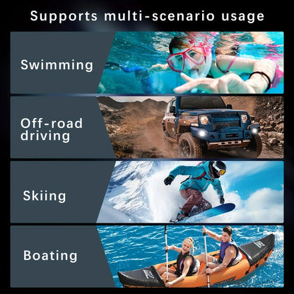iPhone 16  Waterproof Phone Case IP68 Drop Protection Snow Dust Resistant with Lanyard for Swimming Skiing Off Road Adventures(black)