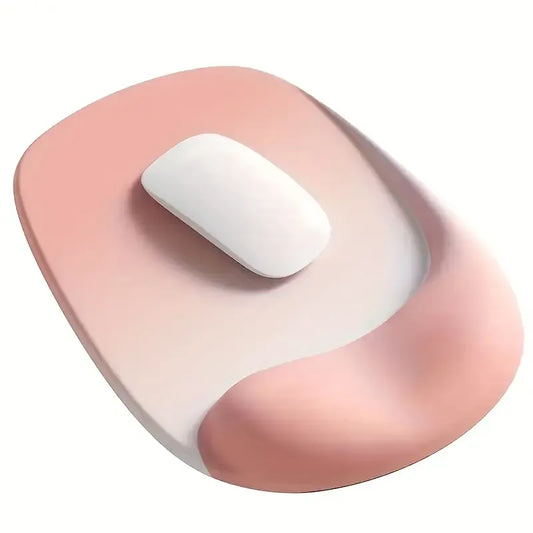 Ergonomic Gel Mouse Pad, 4-Layer Anti-Slip Breathable Support, Conforms to Wrist Prevents Strain, Pain-Free During Long Office Hours./black