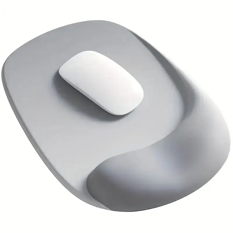 Ergonomic Gel Mouse Pad, 4-Layer Anti-Slip Breathable Support, Conforms to Wrist Prevents Strain, Pain-Free During Long Office Hours./black