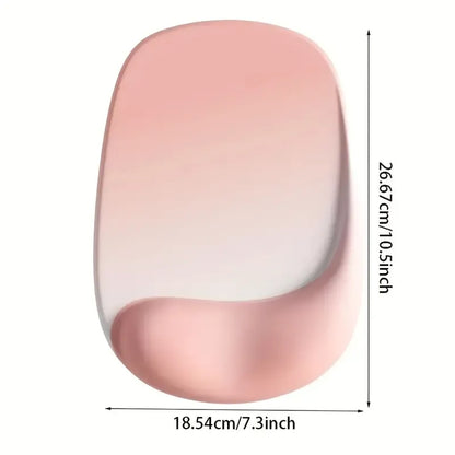 Ergonomic Gel Mouse Pad, 4-Layer Anti-Slip Breathable Support, Conforms to Wrist Prevents Strain, Pain-Free During Long Office Hours.PINK