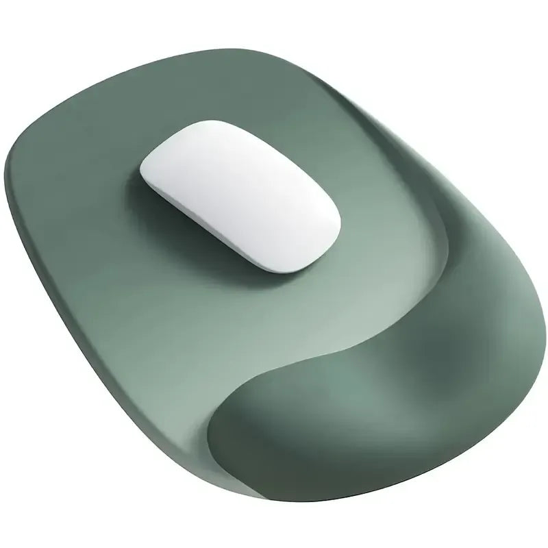 Ergonomic Gel Mouse Pad, 4-Layer Anti-Slip Breathable Support, Conforms to Wrist Prevents Strain, Pain-Free During Long Office Hours.GREY