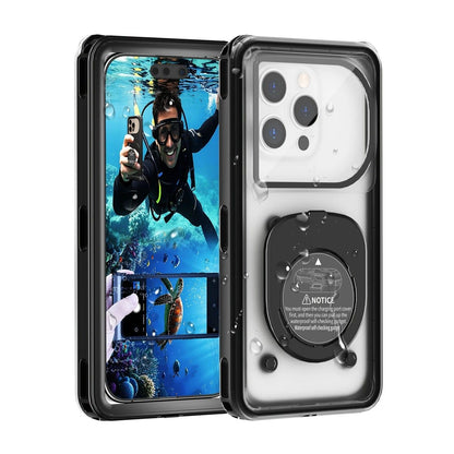 Newly Upgraded IPX8 Diving Phone Case, 15m Waterproof, 6.9-inch Universal, Surfing Swimming Underwater Photography, Shockproof and Scratch-Resistant.black