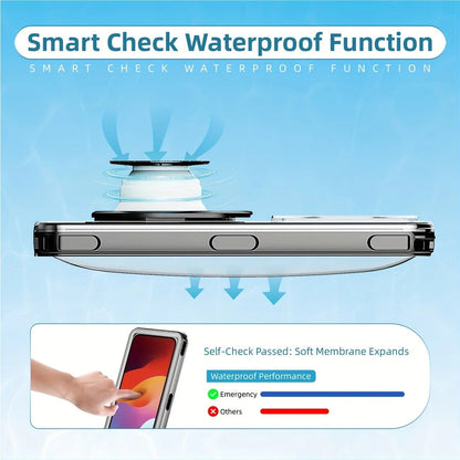 Newly Upgraded IPX8 Diving Phone Case, 15m Waterproof, 6.9-inch Universal, Surfing Swimming Underwater Photography, Shockproof and Scratch-Resistant.black