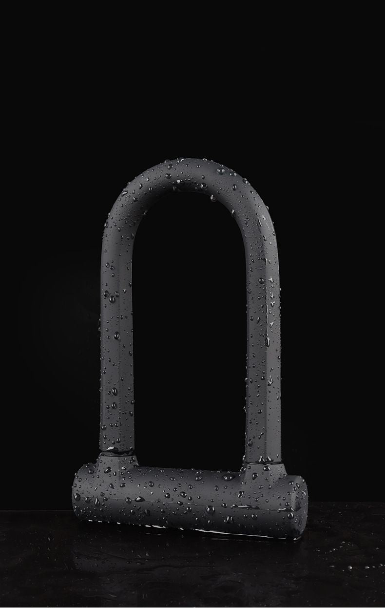 Heavy-Duty Silicone U-Lock – 17mm Alloy Steel Shackle, Anti-Cut & Anti-Saw, Double-Open Locking, Scratch-Proof Silicone Coating, Universal for Bicycles & Motorcycles