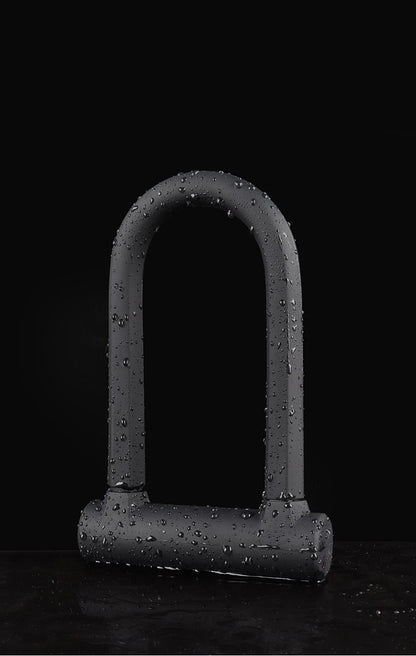 Heavy-Duty Silicone U-Lock – 17mm Alloy Steel Shackle, Anti-Cut & Anti-Saw, Double-Open Locking, Scratch-Proof Silicone Coating, Universal for Bicycles & Motorcycles