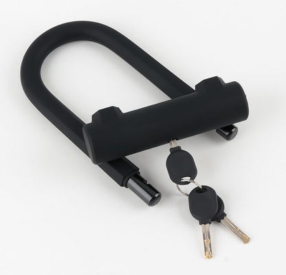 Heavy-Duty Silicone U-Lock – 17mm Alloy Steel Shackle, Anti-Cut & Anti-Saw, Double-Open Locking, Scratch-Proof Silicone Coating, Universal for Bicycles & Motorcycles