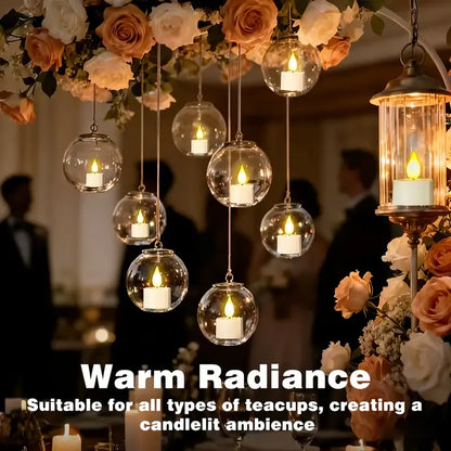 12-Pack Rechargeable LED Tea Lights, Smart Remote Control, Flameless Safe Romance, All-Scene Ambiance Essential