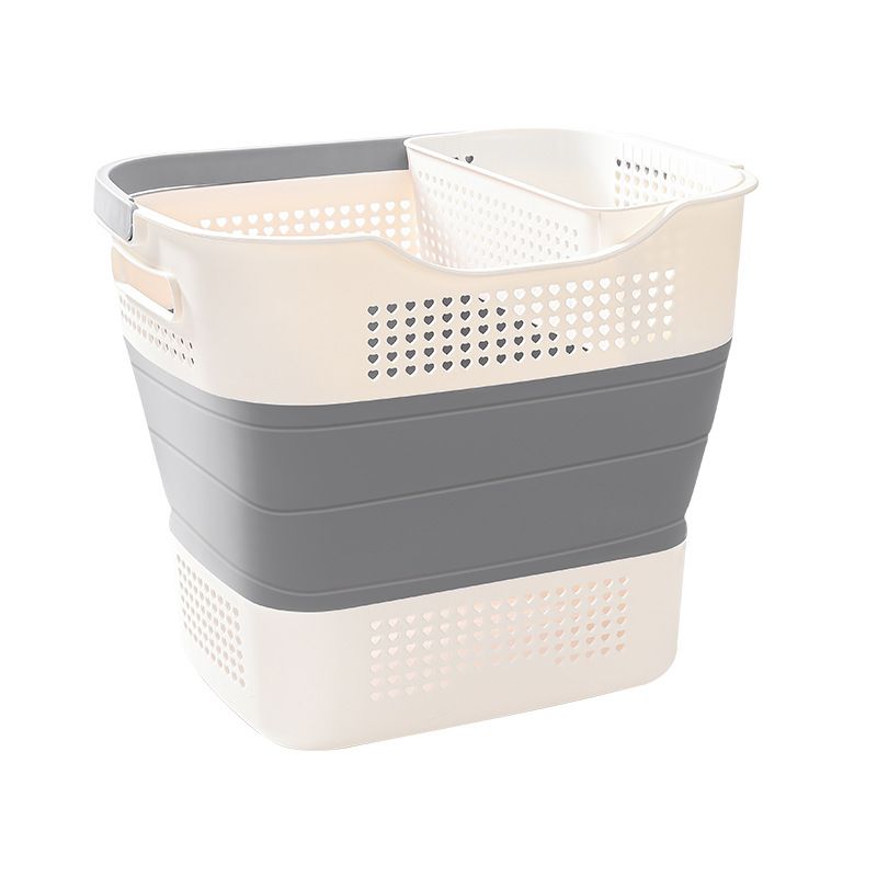 Multi-functional Folding Laundry Basket: Hassle-free Storage, One Basket for All Your Clothes Sorting.dull grey