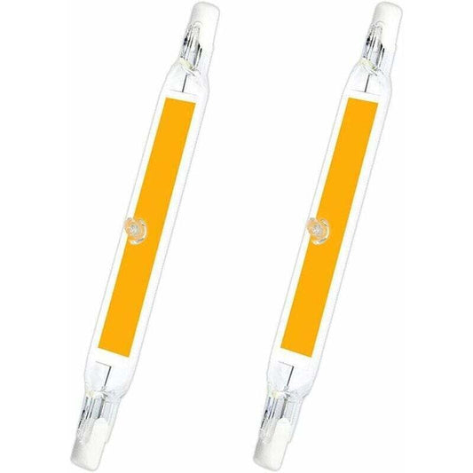 2 Pcs R7s LED Bulb R7s LED 5w Cool 6000k, 500lm, Equivalent to Halogen Pencil J78 R7s 40w 50w, White Non-Dimmune, 78mm