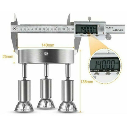 LED Spotlight, IP44, 3x GU10.3 Tilt Spotlights Warm Light Ceiling Light Bathroom Lamp Tilt and Tilt Spotlight