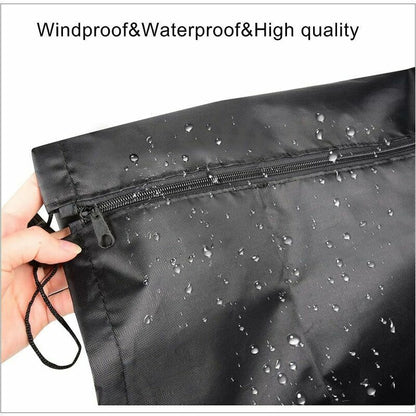 Waterproof Outdoor Rotary Clothesline Cover Black, 120D Oxford Fabric Protective Cover for Rotary Clothesline with Zipper, 160 X 15 X 15 cm, 15 cm