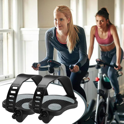 2 Pcs Exercise Bike Pedals Under Desk Bike Pedals, 9 and 16 Stationary Bike Pedals for Exercise Bike Dynamometer Spinning Indoor Pedals