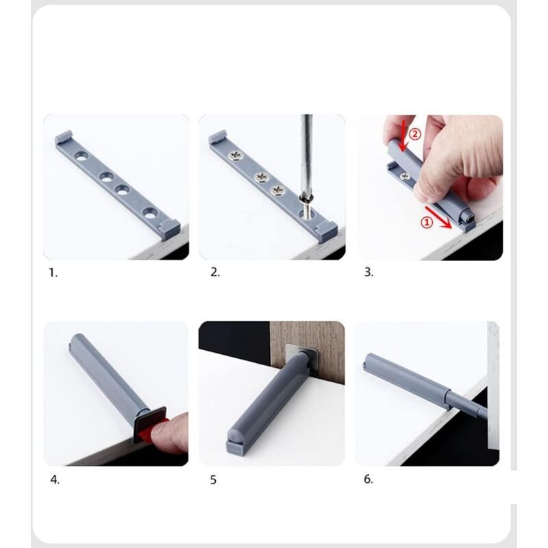 10 Pcs Push, ., to Open Magnetic Latches. Push Open Closures Open and Close the Door with a Simple Press