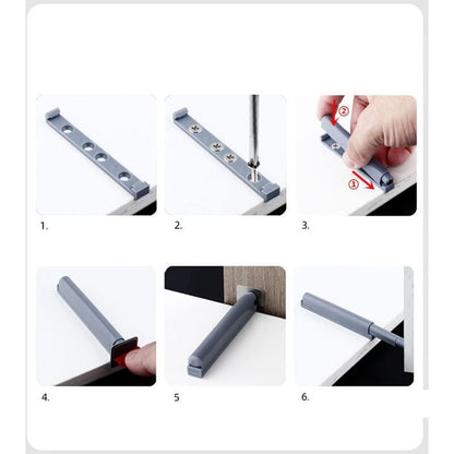 10 Pcs Push, ., to Open Magnetic Latches. Push Open Closures Open and Close the Door with a Simple Press