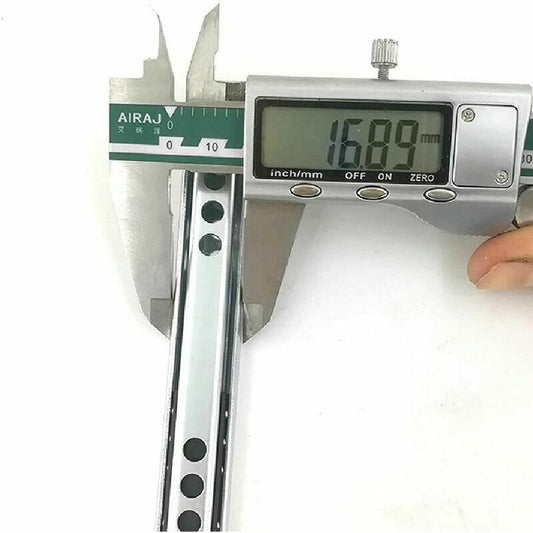 2 Pcs Glissieres of Drawer a Roulement a Billes in Steel Lamine a Cold X, L, 342, 33 cm, 17 mm