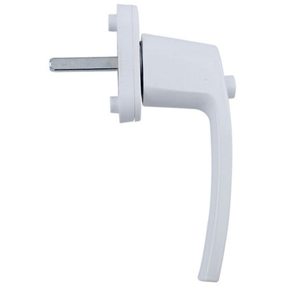 Handle of Window White, Longueur of Loquet Longueur of the Handle with Button Poussoir, 35 mm, 144 mm