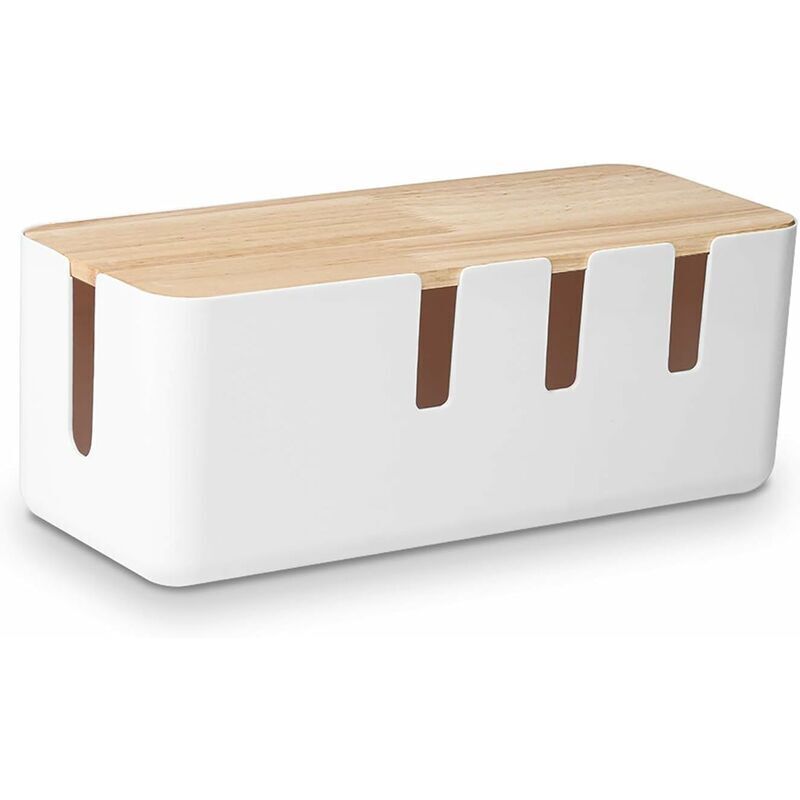 Box of Storage in Wire with Cover in Wood, Used to Hide the Wires, 301211cm