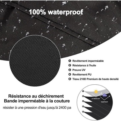 Cover of Protection Contre the Intemperies for Heating of Terrasse and Bag of Frappe Debout, 210D, Vent Cutting, Waterproof