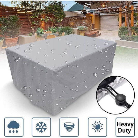 Cover Living Room of Garden Gray, Rectangulaire Tissu Oxford Waterproof Protection of the Snow Anti-86x86x36cm