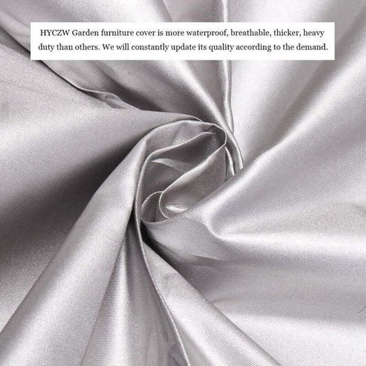 Cover Living Room of Garden Gray, Rectangulaire Tissu Oxford Waterproof Protection of the Snow Anti-86x86x36cm