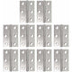 10 Pcs Charnieres Stainless Hinge Piano Pliantes Bandeau of Hinge of Door of Furniture Hinge with 6 Trous of Mounting Connecteurs for Jardinier, 48 mm