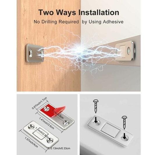 6, Stick Drawers, on Magnetic Catches and Window Cabinets Piece Magnetic Catches Adhesive Furniture Closures