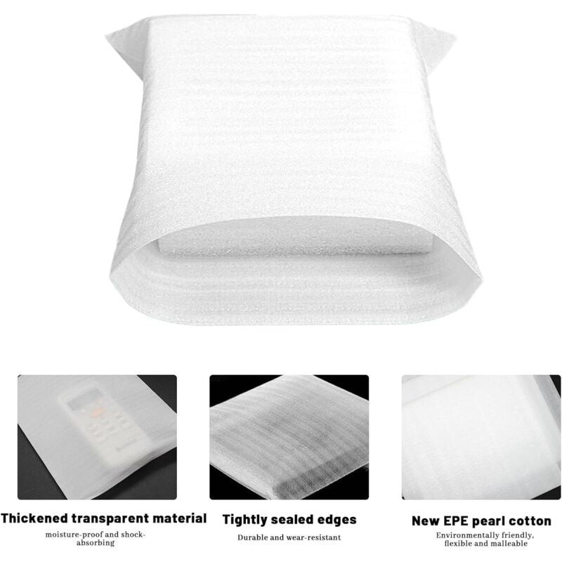 100 Pcs Moving Sheets Foam Bubble Wrap Cardboard for Boxes Dishes Plates, Glasses Packaging