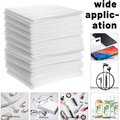 100 Pcs Moving Sheets Foam Bubble Wrap Cardboard for Boxes Dishes Plates, Glasses Packaging