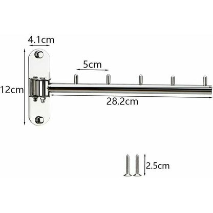 1 Pcs Door Clothes Wall Mounted Door Hanger Wall Mounted Folding Hanger Wall