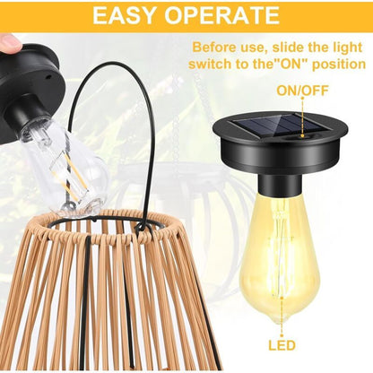 2 Pcs Bulb Outdoor Solar Outdoor Garden Solar Lamp Spare with Bulb Led Glossy Solar Lantern Cover of Spare for of Garden Outdoor Pendant