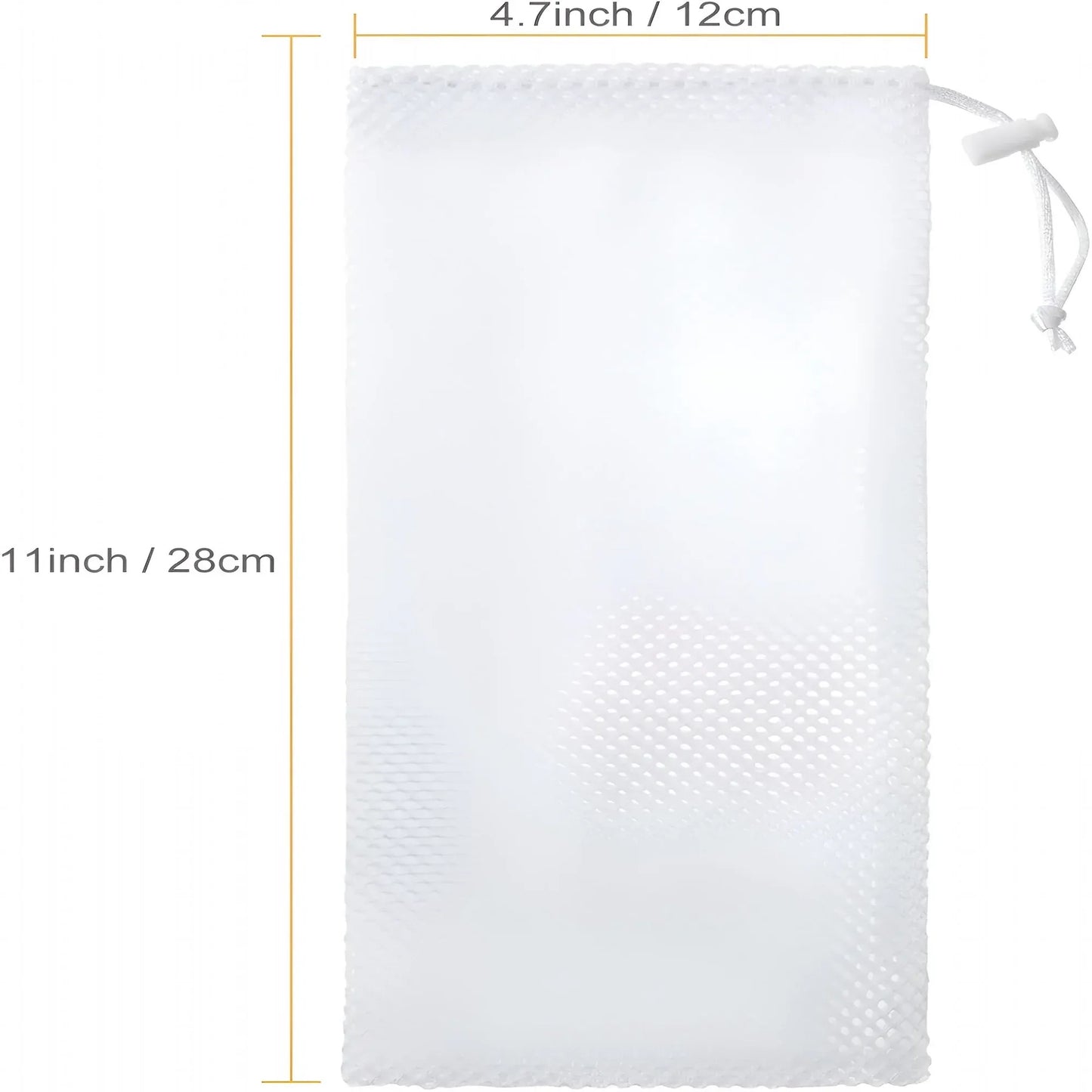 6 Pieces White Finch Sock Feeders, Thistle Seed Hanging Bird Feeder Bags for Outdoor Garden Yard Wild Birds, 4.7 x 11 in