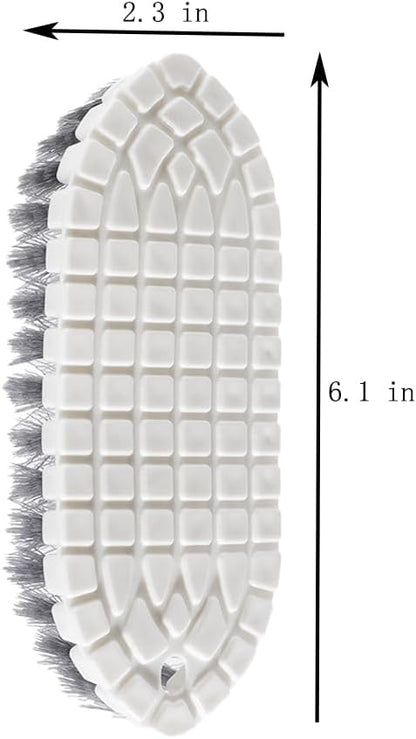 Brush - Multifunctional cleaning brush - Sturdy hand brush with stiff bristles - Multiple flexible brush heads - Suitable for cleaning bathtubs, kitchens, faucets and corners - Set of 2