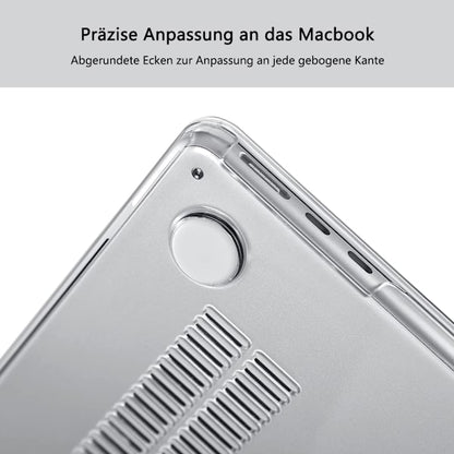 Case compatible with NEW MacBook Air 13.6 inch M2 A2681, 2022 release, ultra-thin smooth hard shell protective case, crystal clear