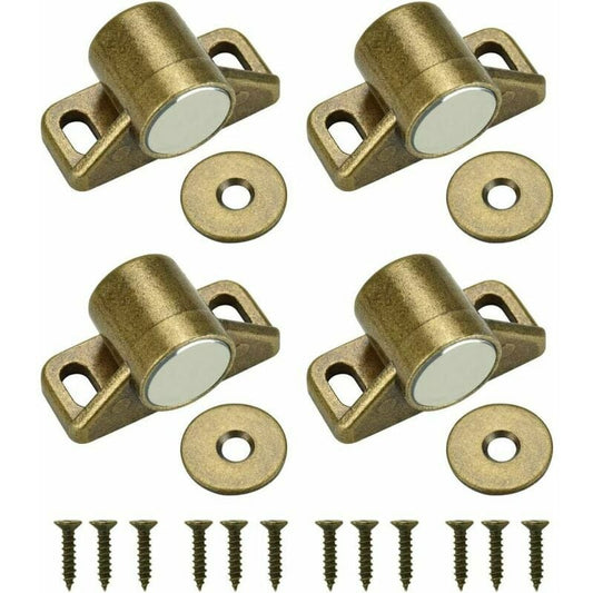 pcs magnets for cabinet doors, magnetic door lock, magnetic door closer with 4 washers and 12 screws, magnetic cabinet closure for furniture, wardrobe, cupboard