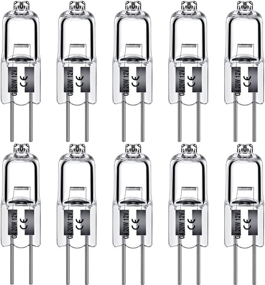 G4 halogen lamps 10W 12V - Warm white - 10-pack 10pcs 10pcs 10W