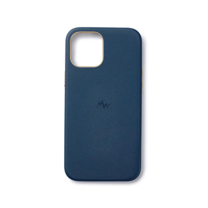 iPhone 12 / 12 Pro - MagSafe Leather Mobile Case - Marie Wolt Blu Blue iPhone 12/12 Pro