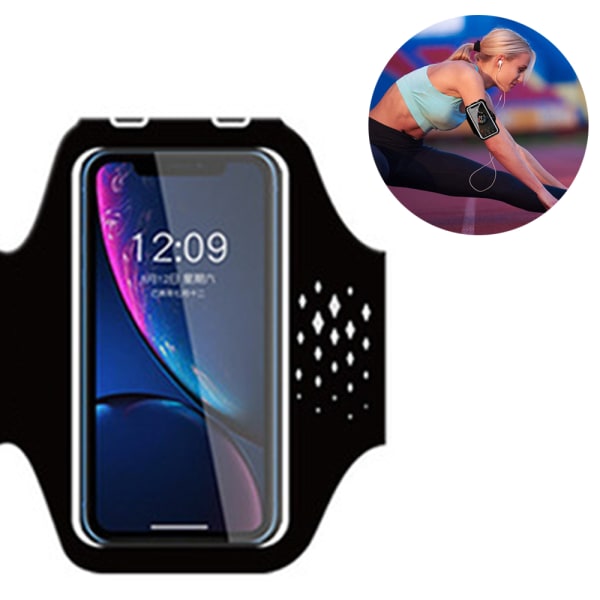 Mobile Phone Armband, Universal Waterproof Phone Armband with Black