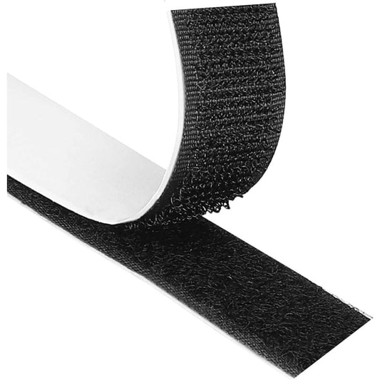 Self-adhesive Velcro 8 meters extra strong, double-sided (black)