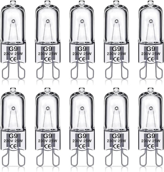 G9 halogen bulbs 25w 230v 10-pack