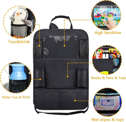 2-PACK Universal car back seat mobile/tablet multiple holders Black Black Black