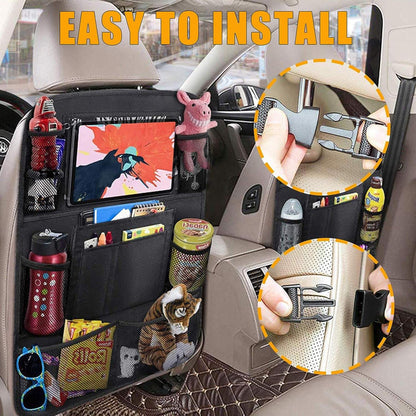 2-PACK Universal car back seat mobile/tablet multiple holders Black Black Black