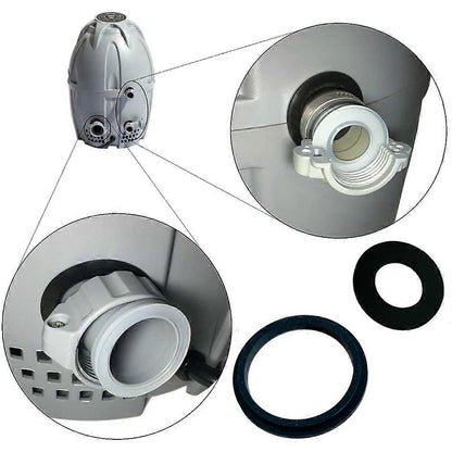 pcs Connection Seals Gaskets Washers for Coleman for Lay-Z-spa, A and B/C Connection Seals Gaskets (Black) [HK]