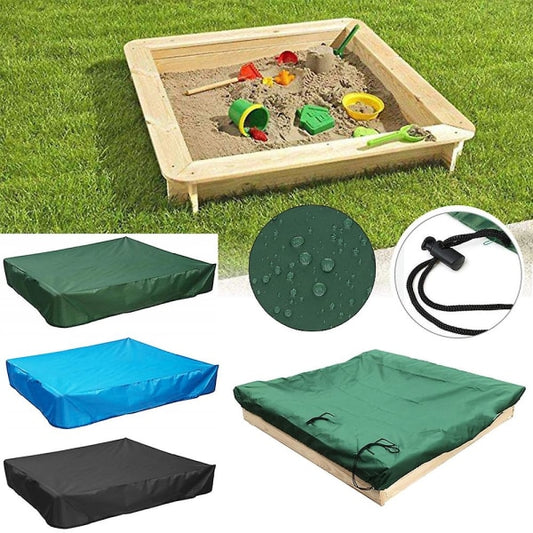 Dustproof cover for sandbox Waterproof sandbox pool cover black 150x150x20cm black 150x150x20cm