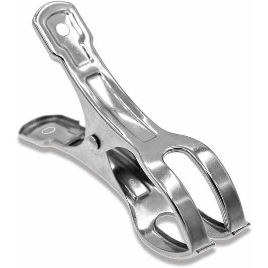 10-pack Large Stainless Steel Clothes Pegs, Heavy Duty Giant Clothes Pegs for Sunbeds, Pool Covers