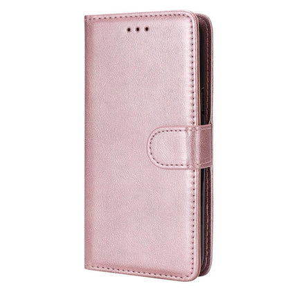 Compatible with Samsung S22 Magnetic 2-in-1 Phone Case/Wallet - Pink Pink gold Pink gold