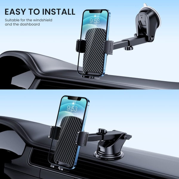 Car Phone Holder [Military Suction] Car Phone Holder 360° Suction Cup Fixed Car Phone Dashboard Portable Car Holder Universal Car GPS_max