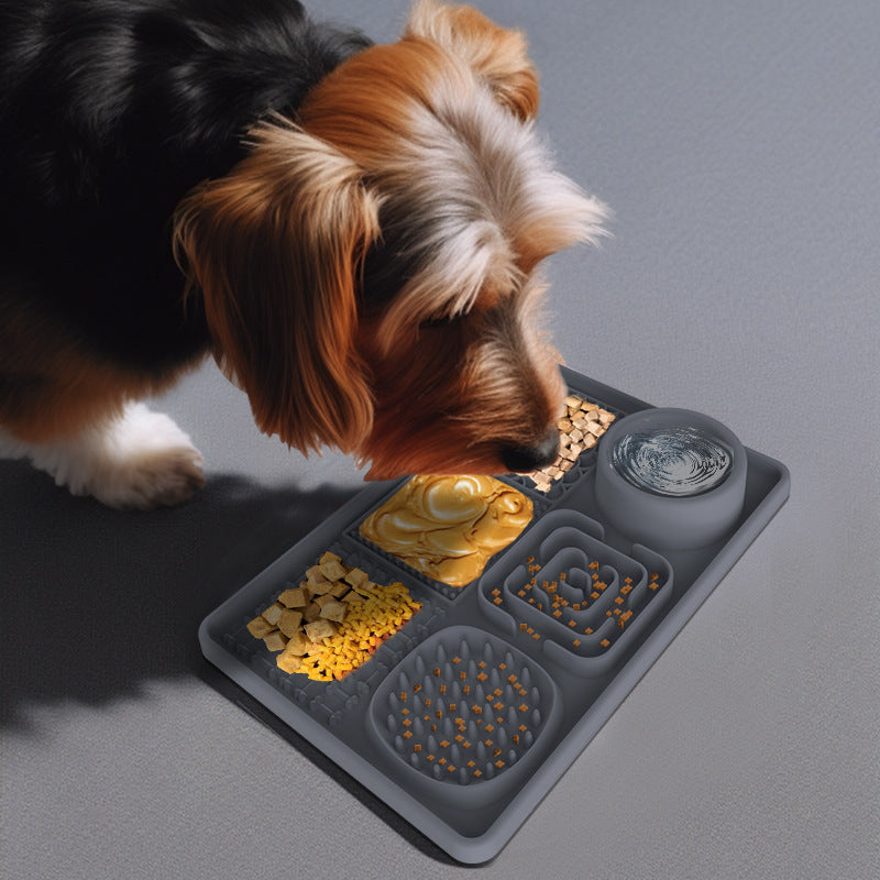 Pet Lick Mat, Food Bowl Pink (Square)
