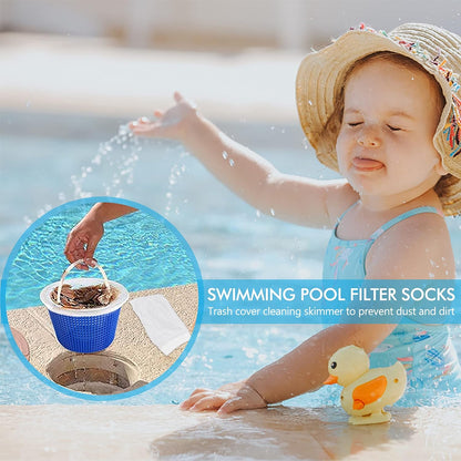 20pcs Pool Skimmer Socks, Pool Filter Socks for Above Ground Pool Skimmer to Catch Leaves, Protect the Pool and Clean It