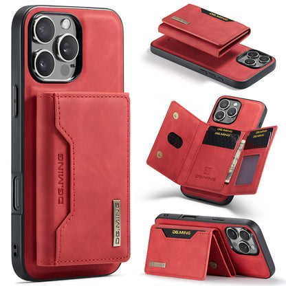 High-quality magnetic iPhone case with card pocket, magnetic split mobile phone case Combination-Coffee Combination-Coffee Combination-Coffee IP16 Pro