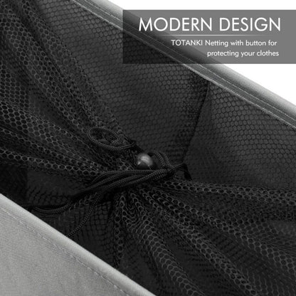 22\" Narrow Rolling Laundry Hamper with Handle and Wheels, Collapsible Laundry Hamper, Foldable Laundry Sorter and Organizer, Large Storage Basket (Gray)